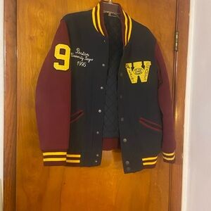 Meters/ bonwe  Varsity /Bomber Jacket
